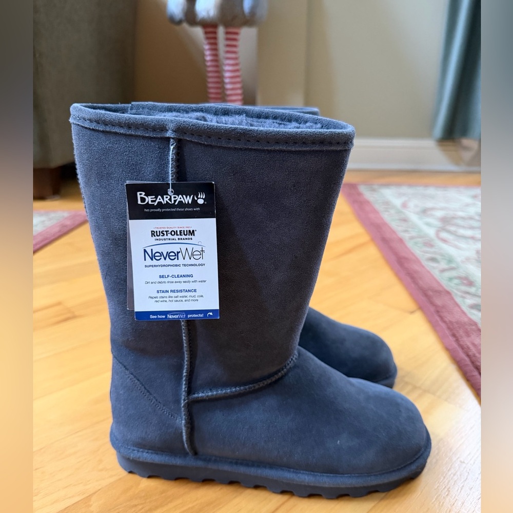 Bearpaw Youth Suede Boots - Gray
